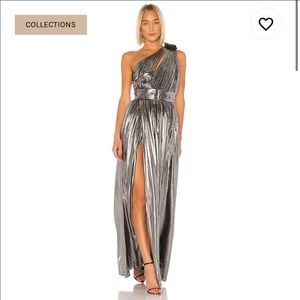 Retrofete Andrea Gown in Gunmetal
